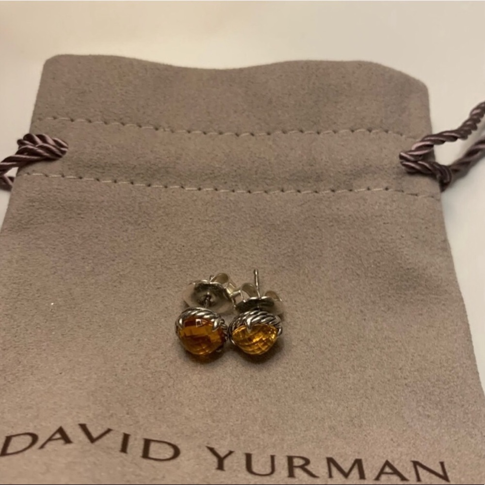 David yurman chatelaine earrings with citrine